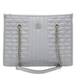 GUCCI GG Marmont Aria Medium Matelasse Leather Tote Shoulder Bag Grey 675796