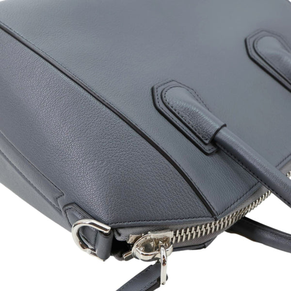 GIVENCHY Antigona Small Sugar Goatskin Leather Shoulder Bag Grey