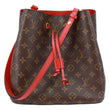 LOUIS VUITTON Neonoe MM Giant Monogram Canvas Bucket Shoulder Bag Brown