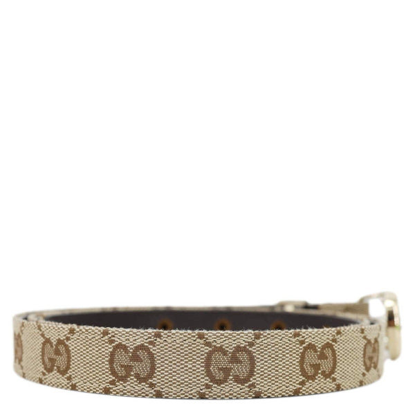 GUCCI Interlocking GG Canvas Belt Size 95/38 Beige 409417