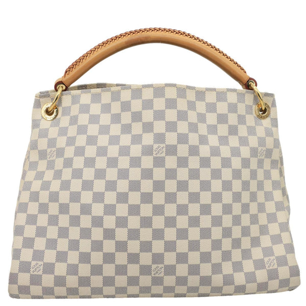 LOUIS VUITTON Artsy MM Damier Azur Hobo Bag White