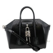 GIVENCHY Antigona Mini Lock Leather Shoulder Bag Black
