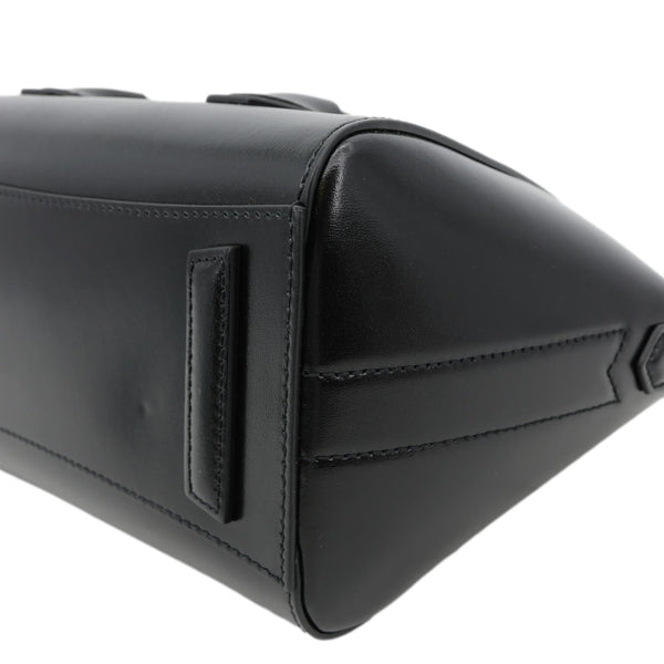 GIVENCHY Antigona Mini Lock Leather Shoulder Bag Black