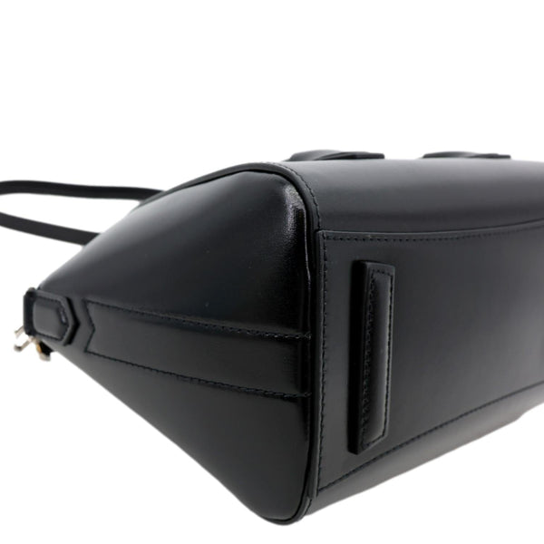 GIVENCHY Antigona Mini Lock Leather Shoulder Bag Black