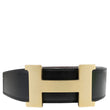 HERMES Constance H Buckle Reversible Leather Belt Black Size 90