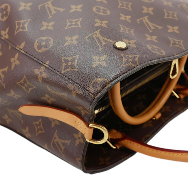 Louis Vuitton Montaigne MM Monogram Canvas Shoulder Bag Brown