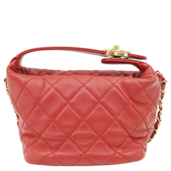 CHANEL Perfect Meeting Quilted Leather Hobo Bag Red