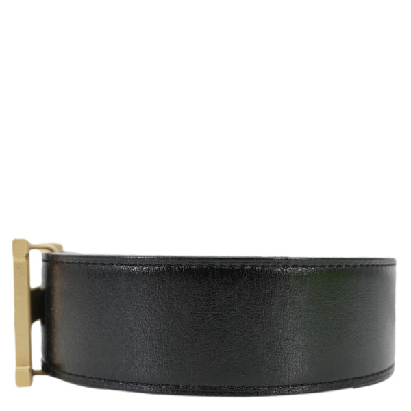 HERMES Constance H Buckle Reversible Leather Belt Black Size 90