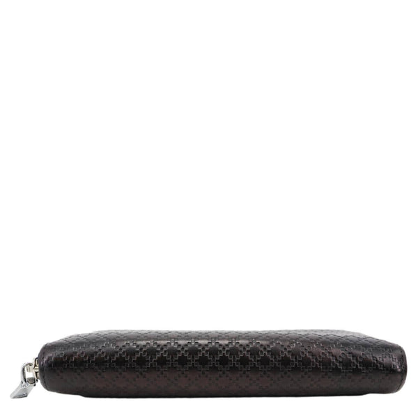 GUCCI Diamante Leather Long Wallet Navy Blue 307990