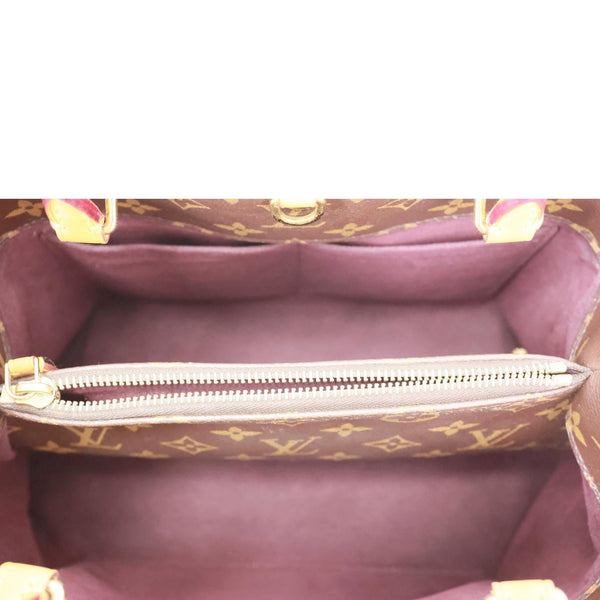 Louis Vuitton Montaigne MM Monogram Canvas Shoulder Bag Brown