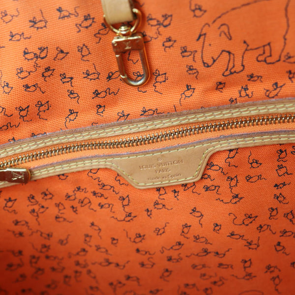 LOUIS VUITTON Neverfull MM Catogram Canvas Tote Bag Marron