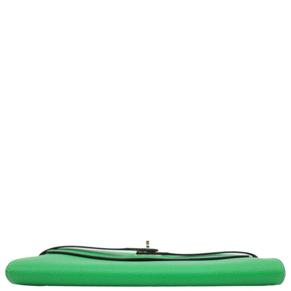 HERMES Kelly Epsom Leather Wallet Green