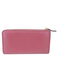 GUCCI Leather Long Zippy Wallet Pink 332747