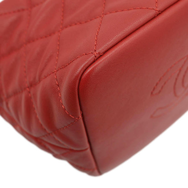 CHANEL Perfect Meeting Quilted Leather Hobo Bag Red