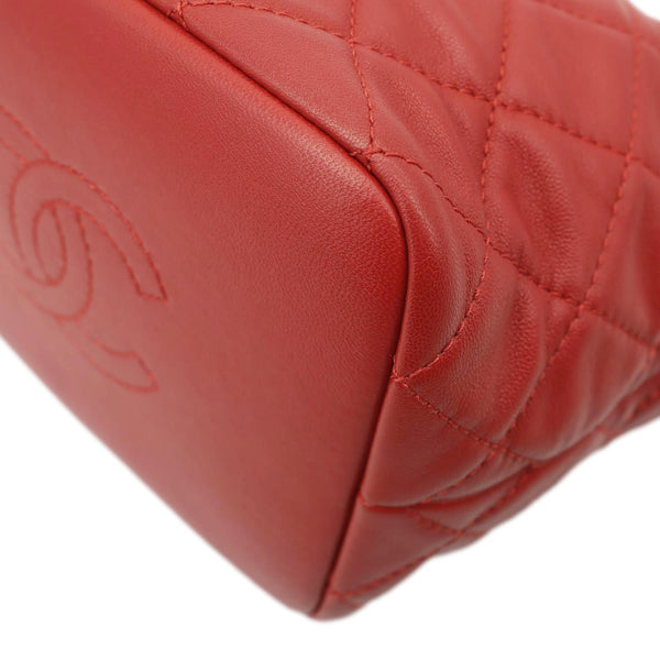 CHANEL Perfect Meeting Quilted Leather Hobo Bag Red