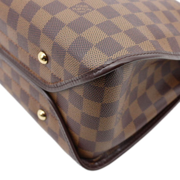 LOUIS VUITTON Duomo Damier Ebene Shoulder Bag Brown