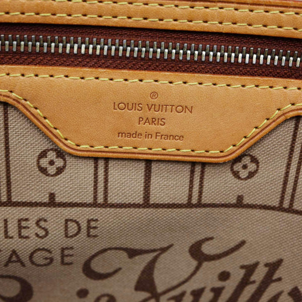 LOUIS VUITTON Neverfull MM Monogram Canvas Tote Bag Brown