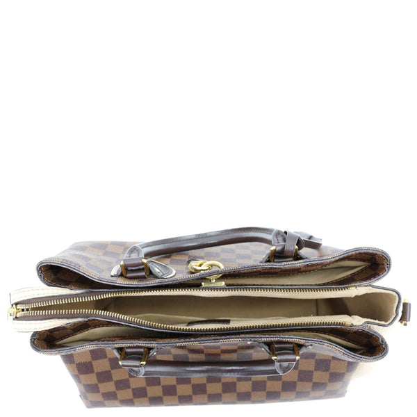 LOUIS VUITTON Normandy Damier Ebene Satchel Shoulder Bag Brown