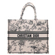 CHRISTIAN DIOR Book Large Jardin Botanique Embroidery Canvas Tote Bag Powder Pink