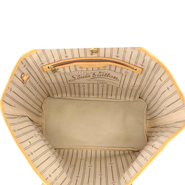 LOUIS VUITTON Neverfull MM Monogram Canvas Tote Bag Brown