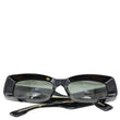 GUCCI Rectangular Acetate Frame Sunglasses Black