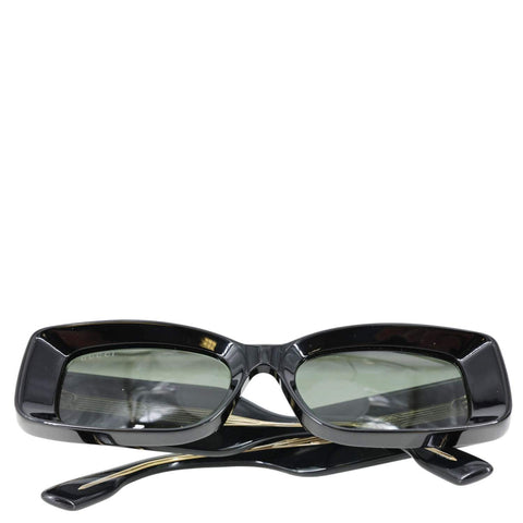 GUCCI Rectangular Acetate Frame Sunglasses Black