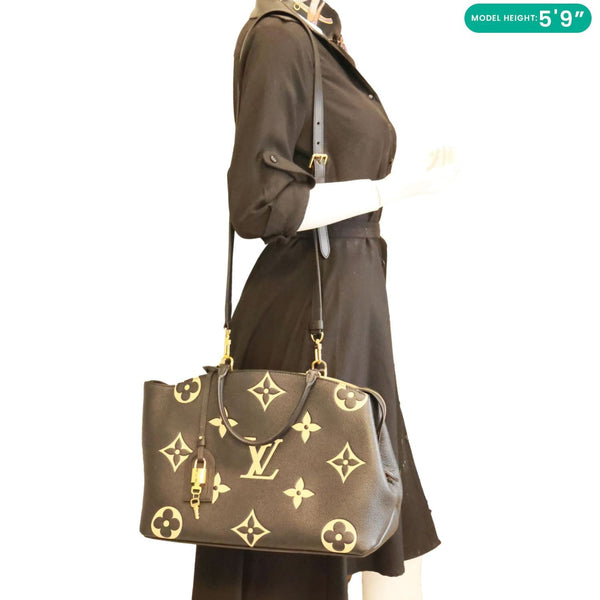 LOUIS VUITTON Grand Palais Monogram Empreinte Leather Shoulder Bag Bicolor