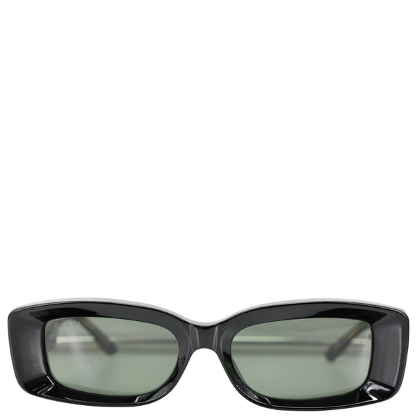 GUCCI Rectangular Acetate Frame Sunglasses Black