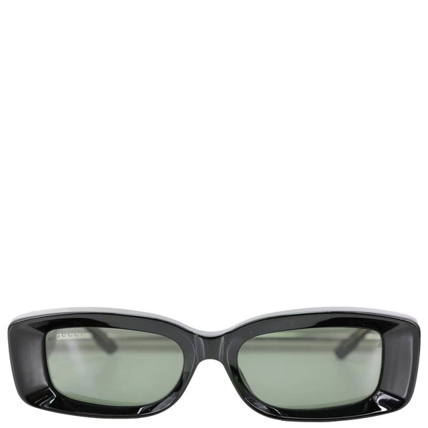 GUCCI Rectangular Acetate Frame Sunglasses Black