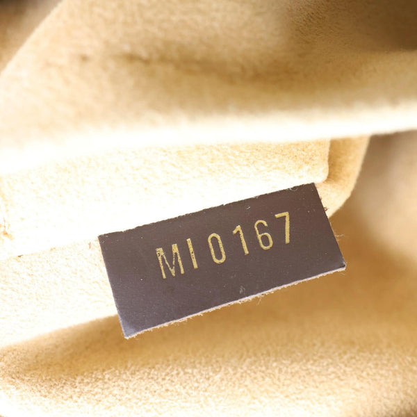 LOUIS VUITTON Normandy Damier Ebene Satchel Shoulder Bag Brown