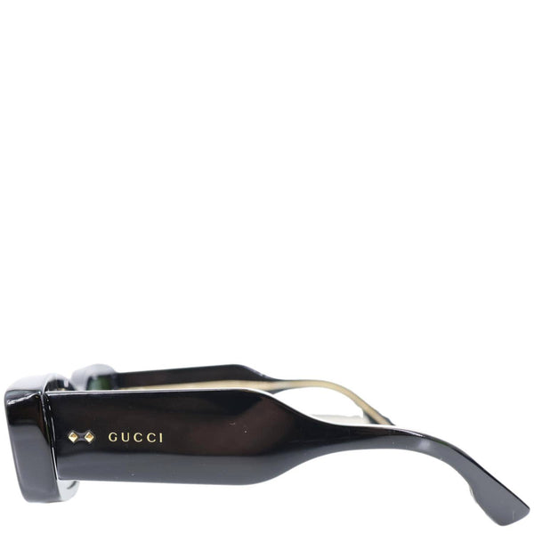 GUCCI Rectangular Acetate Frame Sunglasses Black