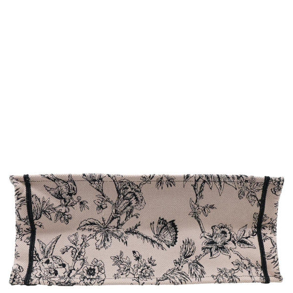 CHRISTIAN DIOR Book Large Jardin Botanique Embroidery Canvas Tote Bag Powder Pink