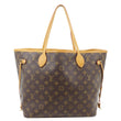 LOUIS VUITTON Neverfull MM Monogram Canvas Tote Bag Brown