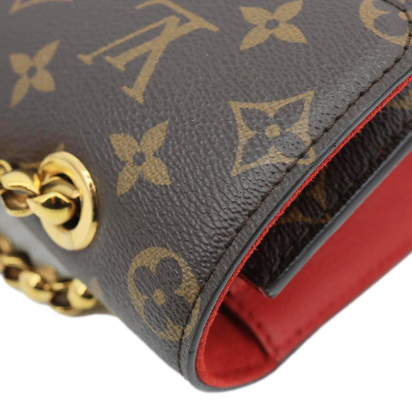 LOUIS VUITTON Victoire Monogram Canvas Crossbody Bag Cerise