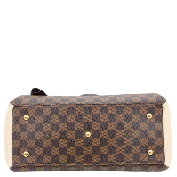 LOUIS VUITTON Normandy Damier Ebene Satchel Shoulder Bag Brown