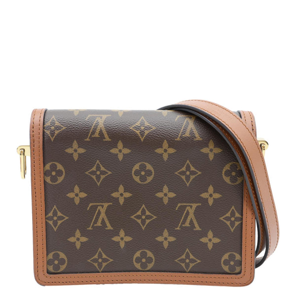 LOUIS VUITTON Dauphine Mini Monogram Reverse Canvas Shoulder Bag Brown