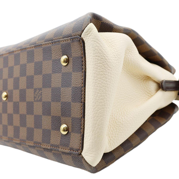 LOUIS VUITTON Normandy Damier Ebene Satchel Shoulder Bag Brown