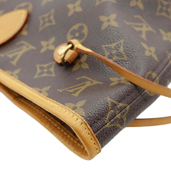 LOUIS VUITTON Neverfull MM Monogram Canvas Tote Bag Brown