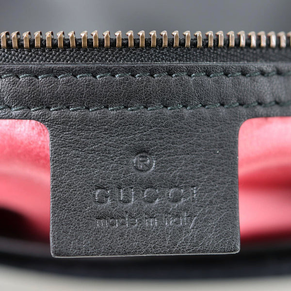 GUCCI GG Marmont Medium Matelasse Velvet Shoulder Bag Black 443496