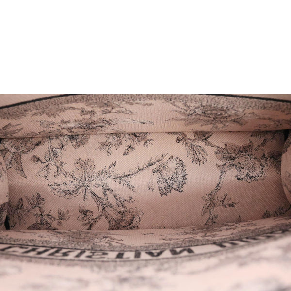 CHRISTIAN DIOR Book Large Jardin Botanique Embroidery Canvas Tote Bag Powder Pink