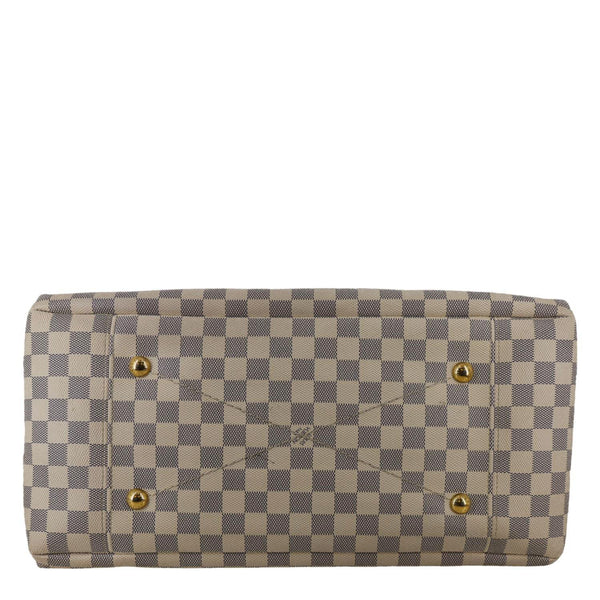 LOUIS VUITTON Artsy MM Damier Azur Hobo Bag White
