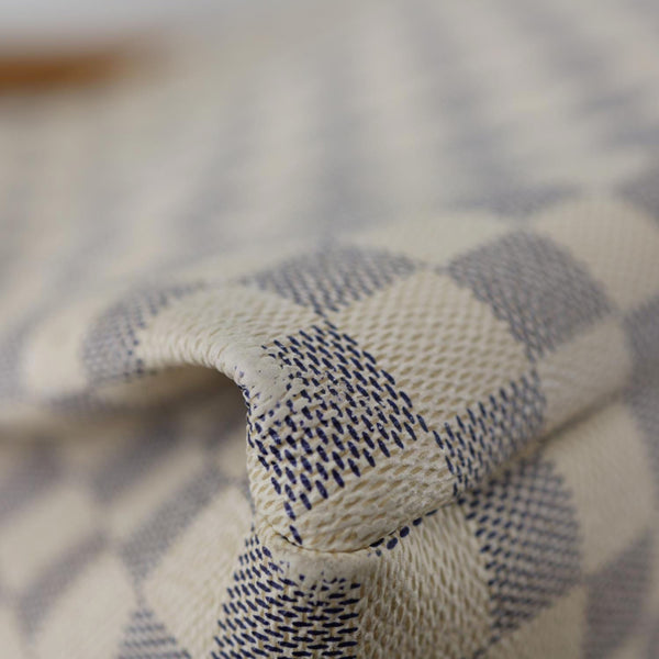LOUIS VUITTON Artsy MM Damier Azur Hobo Bag White