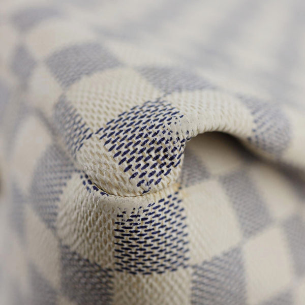 LOUIS VUITTON Artsy MM Damier Azur Hobo Bag White