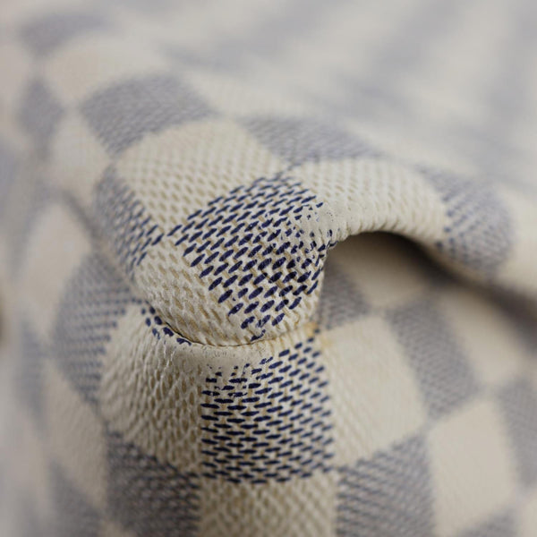 LOUIS VUITTON Artsy MM Damier Azur Hobo Bag White