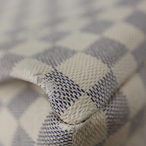 LOUIS VUITTON Artsy MM Damier Azur Hobo Bag White