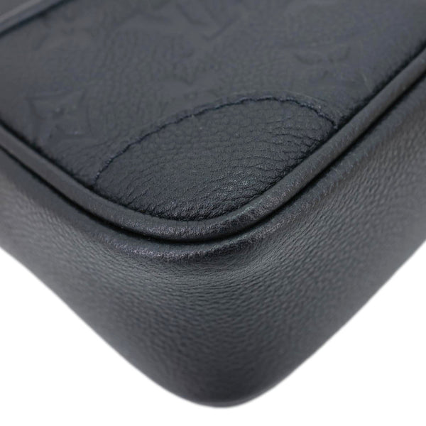 LOUIS VUITTON Tiny Camera Monogram Empreinte Leather Shoulder Bag Black