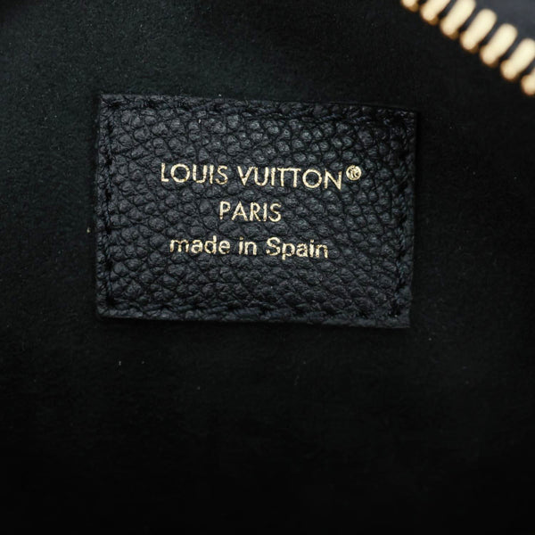 LOUIS VUITTON Tiny Camera Monogram Empreinte Leather Shoulder Bag Black