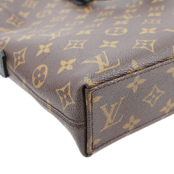LOUIS VUITTON Porte-Documents Jour Monogram Macassar Briefcase Bag Brown