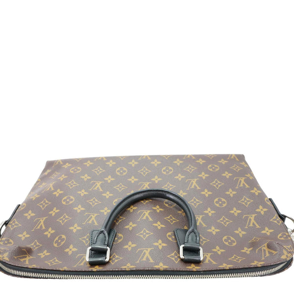 LOUIS VUITTON Porte-Documents Jour Monogram Macassar Briefcase Bag Brown