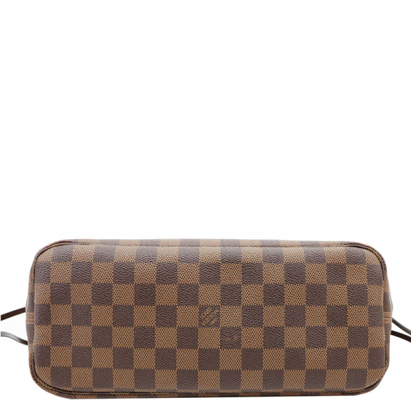 LOUIS VUITTON Neverfull PM Damier Ebene Tote Shoulder Bag Brown